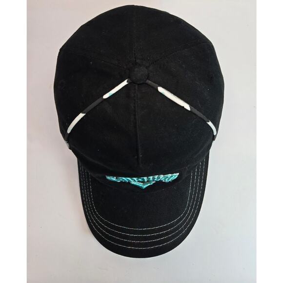 Callaway Pukka Golf Black Green Pattern Lined Hat Cat Adjustable RARE - Picture 2 of 6